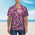 thumbnail image 5 of Cellular Men's 3d Print Casual Button Down Shirts, Novelty Hawaiian Short Sleeves 2xl, 5 of 8