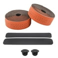 thumbnail image 3 of Bike Handlebar Tapes with End Plug Professional Comfortable Grip Cycling Handle Wraps for Mountain Road Bikes Racket Handles Fishing Rods Brown, 3 of 10