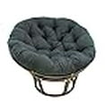 thumbnail image 3 of International Caravan Furniture Piece Rattan 42-Inch Papasan Chair With Micro Suede Cushion, 3 of 3