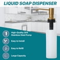 thumbnail image 5 of Strictly Sinks Liquid Soap Dispenser Stainless Steel Refillable Dish Soap Dispenser Bottle with Pump, 5 of 8
