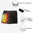 thumbnail image 3 of Fuzoiu Tennis Ball On Fire And Water Print Men's Ultra Breathable Underwear,No Riding Up Boxer Briefs with ComfortFlexible Waistband-Medium, 3 of 5