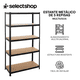 thumbnail image 2 of Estante Metalico Organizador Anaquel Mueble 5 Niveles Xtellar negro, 2 of 3