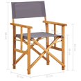 thumbnail image 4 of vidaXL Director's Chairs 2 pcs Solid Acacia Wood, 4 of 5