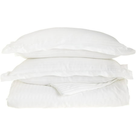 Color Duvet Cover - Striped Duvet Cover Set With Shams, Wrinkle Free Microfiber, 12 Colors