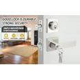 thumbnail image 5 of Exterior Door Lock Set with Deadbolt, Front  Door Handle Set with Deadbolt, Door Levers Single Cylinder Deadbolt Set, 5 of 6