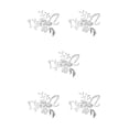 thumbnail image 2 of Yuarrent Adhesivo de pared 3D Flor Acrílico Espejo Calcomanía Baño Decoración del hogar Pegatina Auto Decoración de la pared del hogar, Type3 NO3, 2 of 6
