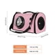 thumbnail image 3 of Bolsa para perros y gatos, bolsa transpirable para mascotas, bolsa espacial transparente de PU (rosa), 3 of 8