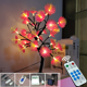 thumbnail image 1 of Lámpara LED de árbol con base cuadrada, simulación de rosa, lámpara de barra con control remoto RGB, regalo de cumpleaños, decoración creativa, luz de noche para habitación, 1 of 5
