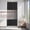 Black, variant on Yiannan Waterproof Fabric Shower Curtain Liner with 3 Magnets,Machine Washable,Mold Resitant,72x72, White