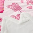 thumbnail image 4 of American Cowgirl Throw Blanket,Western Tribal Boots Red Blue Bowknots Princess Fleece Blanket for Bedroom Rustic Brown Cowhide Starry Soft Blanket for All Seasons,Baby, 4 of 5