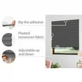 thumbnail image 6 of 5 Size Self-adhesive Pleated Blinds Bathroom Balcony Shades Half Blackout Windows Curtains for Bedroom Living Room Balcony, 6 of 10