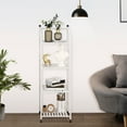 Forthcan Bathroom Storage Shelf, 4 Tier Storage Rack for Small Space