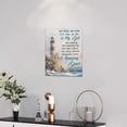 thumbnail image 2 of Christian Lighthouse Wall Art Coastal Lighthouse Nautical Poster Pictures Wall Decor Amazing Grace Inspirational Quotes Canvas Painting Print Modern Artworks for Bathroom Bedroom Living Room 12"x16", 2 of 6