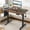 Reddish Brown, variant on Large Adjustable Height Raising Desk Standing Desk That Raises Up and Down for Comfortable Home & Office Workspaces