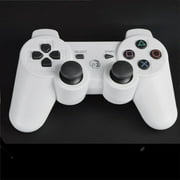 PKPOWER Bluetooth Wireless Vibration Game Controller for Sony PS3 with charge cable cord White