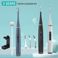 thumbnail image 4 of Raspador dental ultrasónico para dientes, eliminador eléctrico de sarro y cálculo, eliminador de manchas de placa, eliminación de cálculos dentales, azul de lujo, 4 of 4