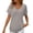 Light Gray, variant on Luvior Women’s Summer Waffle Knit Short Sleeve Pocket T-Shirt – Textured Crew Neck Solid Breathable Top, Casual Everyday Basic Tee with Front Pocket