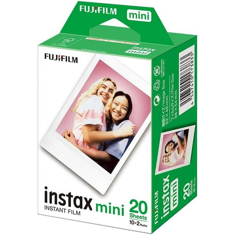 Fujifilm instax Mini LiPlay Blush Or & - Twin Films pour Instax Mini - 86 x  54 mm - 10 Feuilles x 2 Paquets = 20 Feuilles