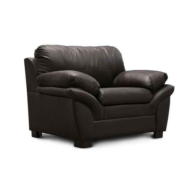Sillón Individual de Piel Genuina ConfortoPiel Genova Chocolate