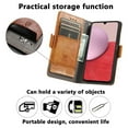 thumbnail image 3 of ELEHOLD Premium Leather Wallet Case for Samsung Galaxy A16 5G ,Practical Card Slots Money Slot Stand Function Shockproof Protective Flip Wallet Case for Samsung Galaxy A16 5G,Lightbrown, 3 of 7