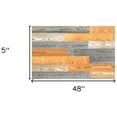 thumbnail image 5 of HomeRoots 478471 0.25 x 5 x 48 in. Thermo Treated Gold Whitewash & Gray Mixed Color Wood Wall Plank Set, 5 of 5
