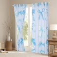 thumbnail image 3 of Manfei Blue Bow-tie Curtains for Living Room, Cute Cartoon Bow Blackout Curtains for Bedroom, Dreamy Princess Curtains Pack of 2 (38x45), Window Curtains Bedroom Decorative, 3 of 6