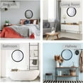 thumbnail image 4 of ITY International - Miroir Mural Rond, Diamètre de 23,6 Pouces, Cadre Gris, 4 of 4