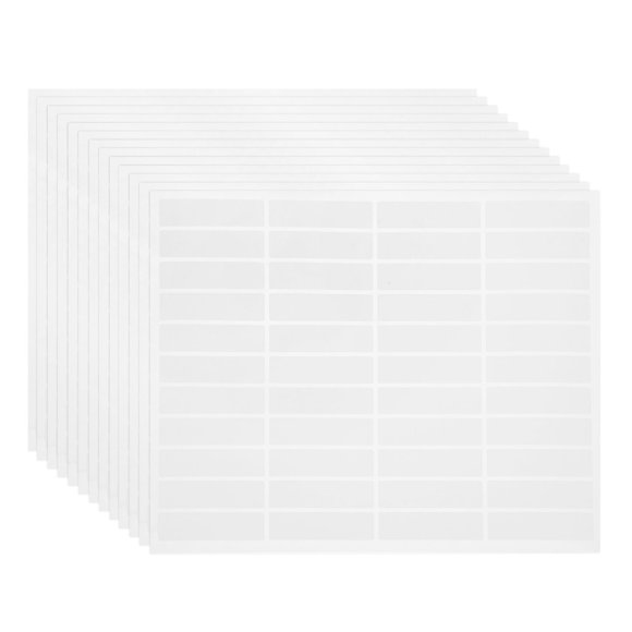 Uxcell 45 Feuilles Étiquettes Code-Barres 1.8 x 0.5 Pouces Étiquettes Laser et Jet d'Encre Imprimables