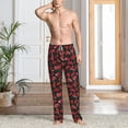 thumbnail image 4 of Salouo Beef3 Print Pajama Pants for Men, Lounge Pants Elastic Waistband Casual Men's sleepwear Loungewear Sleep Pajama Pant -Small, 4 of 7