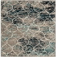 thumbnail image 3 of Unique Loom Trellis Frieze Collection Area Rug - Rounded (4' Square Blue Multi/Ivory), 3 of 7