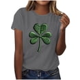 thumbnail image 1 of Mujeres Manga Corta de Verano Tops Impreso Sudadera Casual, Cuello Redondo Blusa Ligera para la Primavera Y el Verano, 1 of 4
