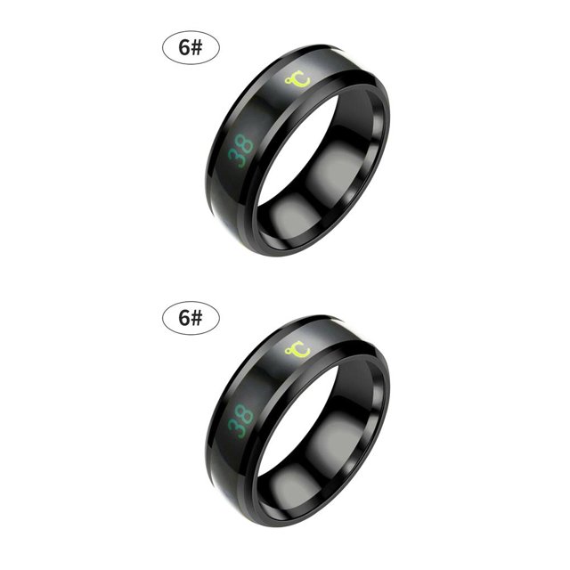 Guardurnaity Anillo de temperatura a prueba de agua Emoción de acero Anillos de humor Pareja inteligente Type1 NO1 Guardurnaity CBP154703