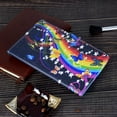 thumbnail image 6 of SaniMore Case for Samsung Galaxy Tab A8 Case 10.5" 2022 SM-X200/X205, Auto Wake/Sleep Pen/Card Holder Stand Dual Angle PU Leather Case Soft TPU Back Color Painting Magnetic Protective Case X200,B, 6 of 12