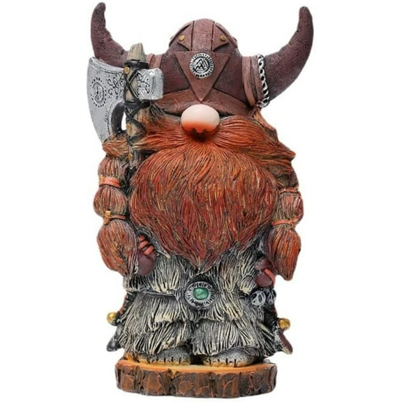Viking Gnome Statue Garden Viking Warrior Gnome Sculpture Funny Figue Gift-for Home Room Decor