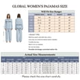 thumbnail image 2 of GLOBAL Womens 100% Cotton Notch Collar Pajama Set Homewear with Pockets, Spring & Summer, 2-Piece, Sizes S to 3X, 2 of 6