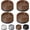 Brown 4 Pack, variant on Bed Risers 1 inch, 2 inch, 3 inch, 4 inch Heavy Duty, Adjustable Furniture Riser for Table Desk Couch Sofa Chair Refrigerator Washing Machine, Stackable Bed Raisers Blocks (Black 4 Pack, 1 inch)