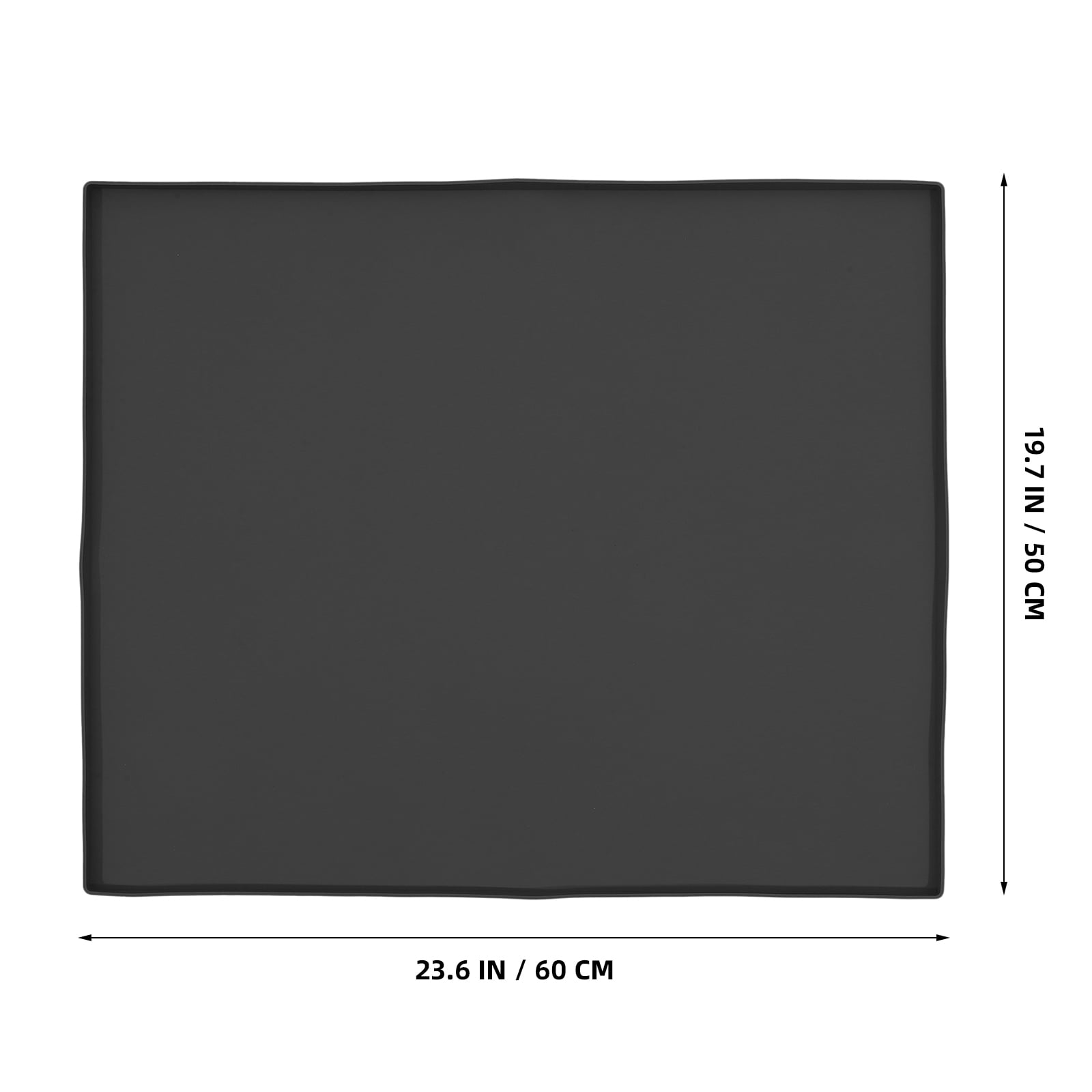 Worgeous  Clothes Machine Protection Pad Dryer Top Protector Mat for Washer Kitchen Cabinet Liner Black