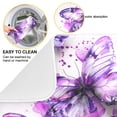 thumbnail image 2 of Purple Butterflies Watercolor Dish Drying Mat Dish Drainer Rack Mats Water Absorbent Non-Slip Easy Clean Heat Resistant for Kitchen Counter, 2 of 8