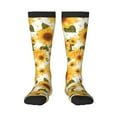 thumbnail image 1 of Balery Yellow Polka Dot Sunflower Calcetines novedosos Calcetines deportivos Calcetines hasta la rodilla Calcetines de algodón Calcetines originales y geniales, 1 of 6