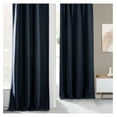 thumbnail image 4 of TiaGOC Faux Linen Room Darkening Curtains - 84 Inches Long Luxury Linen Curtains for Bedroom & Living Room (1 Panel), 50W X 84L, Nightfall Navy, 4 of 9