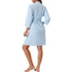 thumbnail image 3 of Bata de baño de waffle para mujer INSPIRE CHIC, suave de chenilla, kimono, spa y baño, longitud media, color azul cielo M, 3 of 6