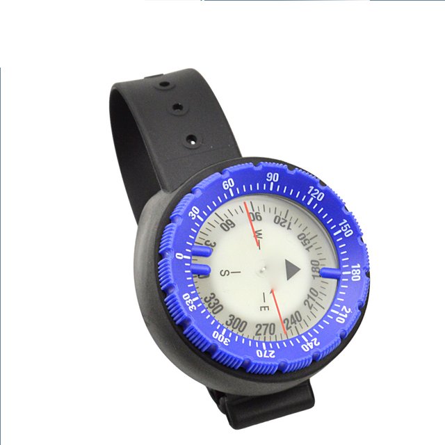 Yiwa Scuba Compass, Strong Magnetic 50-Meter Dive Wrist Compass, With Balanced System & Luminous Function For Outdoor Sports Diving, Sailing, Survival Emergency