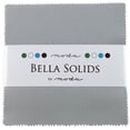 thumbnail image 2 of Bella Solids Zen Grey Moda Charm Pack; 42 - 5" Precut Fabric Quilt Squares, 2 of 2