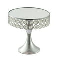 thumbnail image 1 of Soporte para pastel de bodas Soporte para pastel Centro de mesa plateado para 20 cm de diámetro Yuyangstore Pastel de bodas, 1 of 8