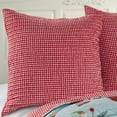 thumbnail image 2 of Merry & Bright de Levtex Home - Gnomo para las fiestas - Fundas de almohada acolchadas estilo europeo (66 x 66 cm) - Micro guinga - Rojo y blanco - Reversible - Algodón/poliéster, 2 of 3