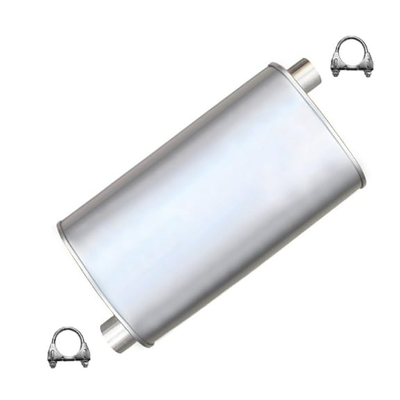 Stainless Steel Exhaust Center Muffler for 2007-2010 Saturn Outlook 3.6L Direct Fit
