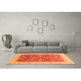 thumbnail image 3 of Ahgly Company Indoor Square Oriental Orange Modern Area Rugs, 8' Square, 3 of 4