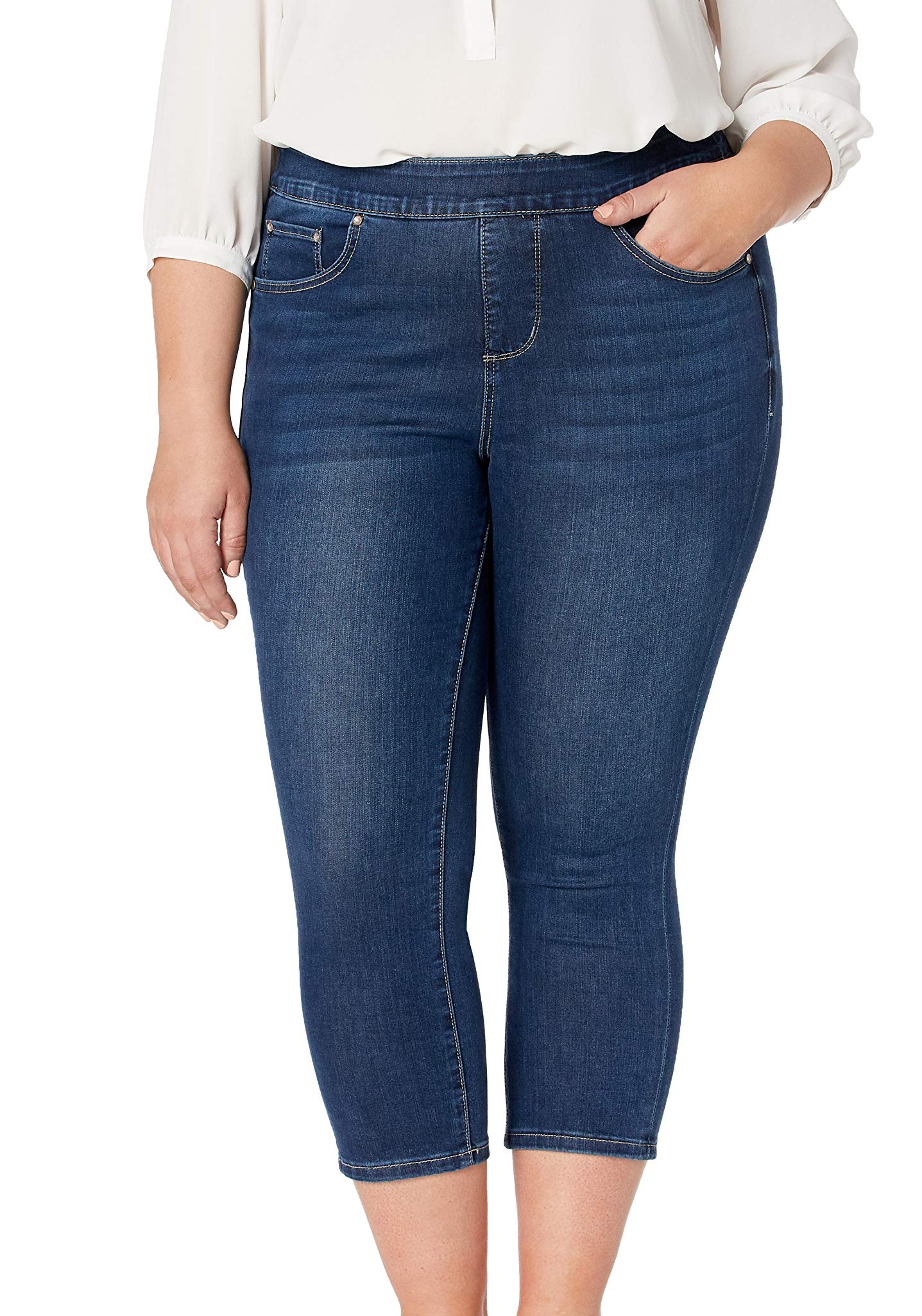Jag Womens Maya Skinny Crop Jeans Plus 