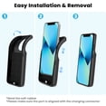 thumbnail image 4 of ATTOE Battery Case for iPhone 13 mini/12 Mini, 4700mAh Portable Rechargeable Battery Pack, Extended Battery Charger Case for iPhone 13 Mini/iPhone 12 Mini, 4 of 7