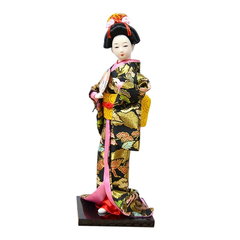  HOMSFOU Japanese Geisha Ornaments Kimono Japanese Doll